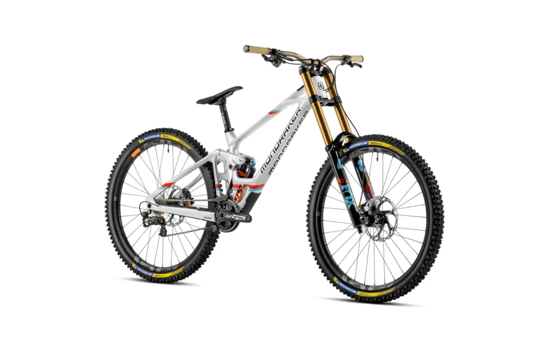 2023 Mondraker Summum RR - Mullet Carbon Downhill Full-Suspension MTB - Silver / White-1